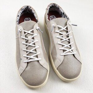 Hey Dude Karina Shimmer Slip On Shoe Womens 12 Platinum Casual Sneaker NEW